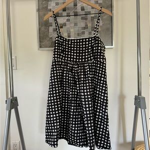 Hutch black gingham jumpsuit, size L